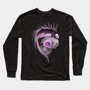 Purple death fish Long Sleeve T-Shirt